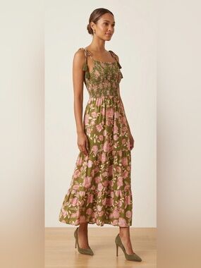 Patrons of Peace Floral Smocked Dress